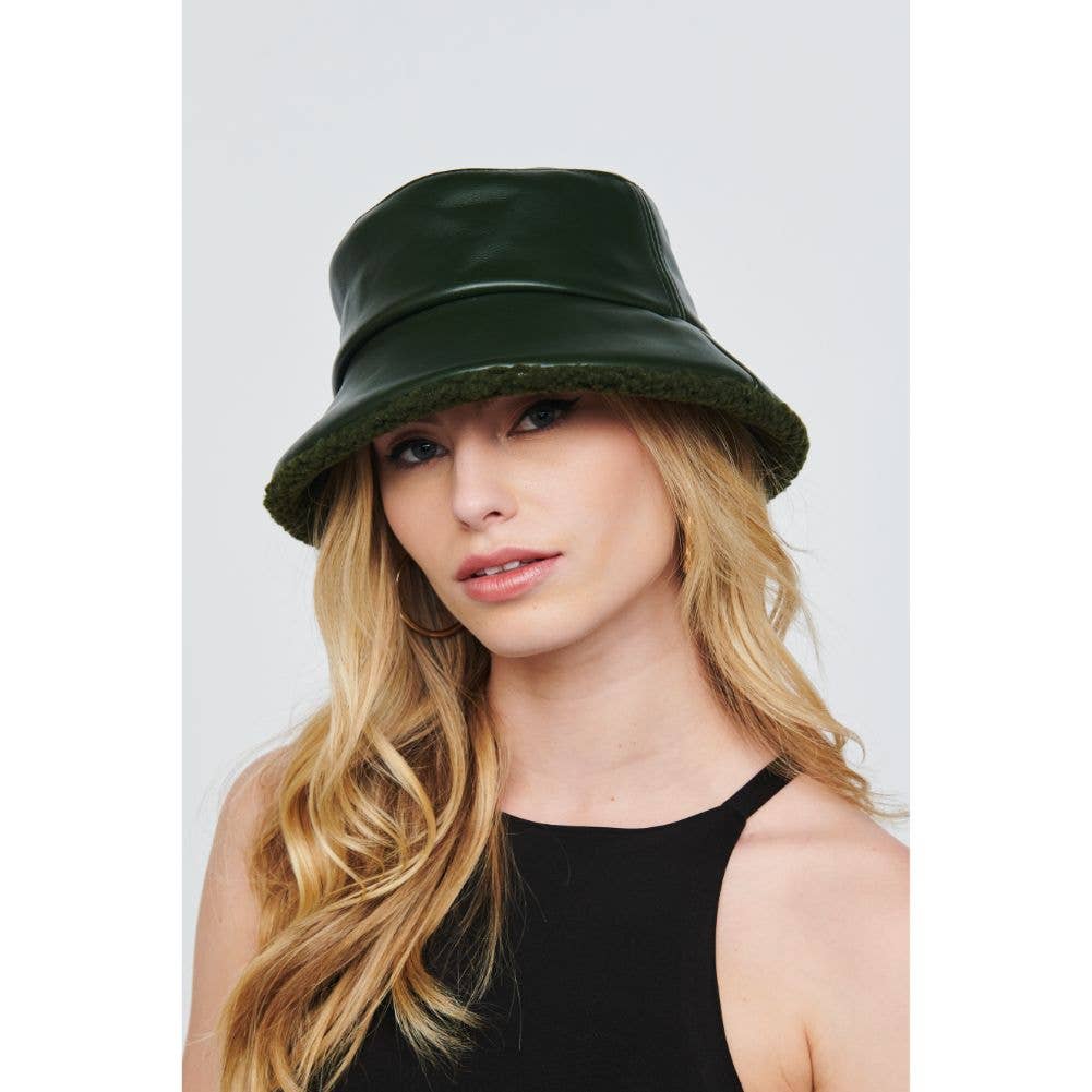 Urban Expressions - Wholesale Bucket Hat - Women's - Shearling Trim Bucket Hat4