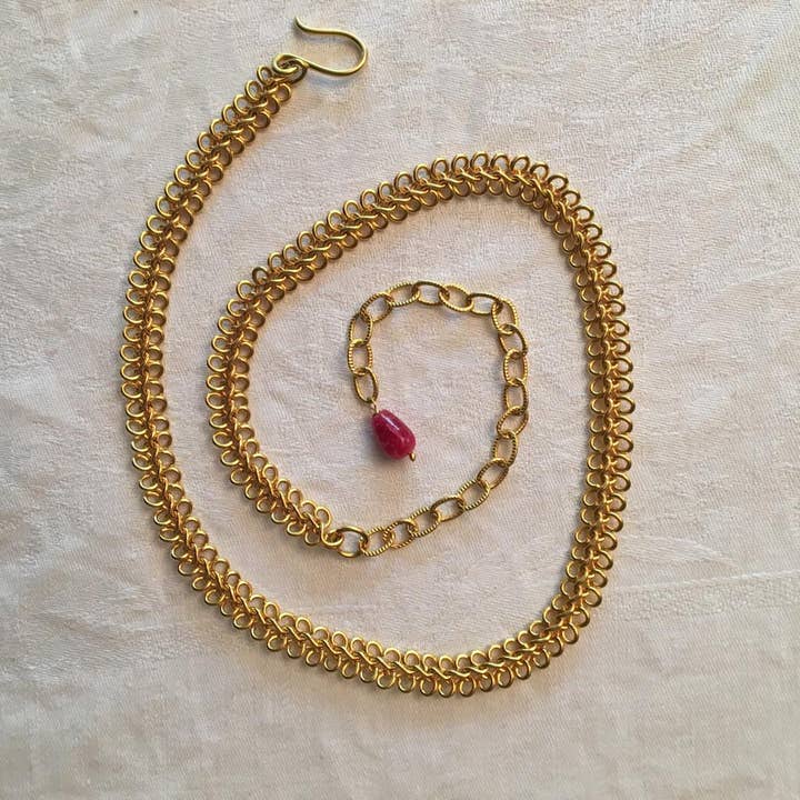 Schoke strakke en dunne schakel dicht bij de halsketting voor wholesale door Meanwhile Boutique