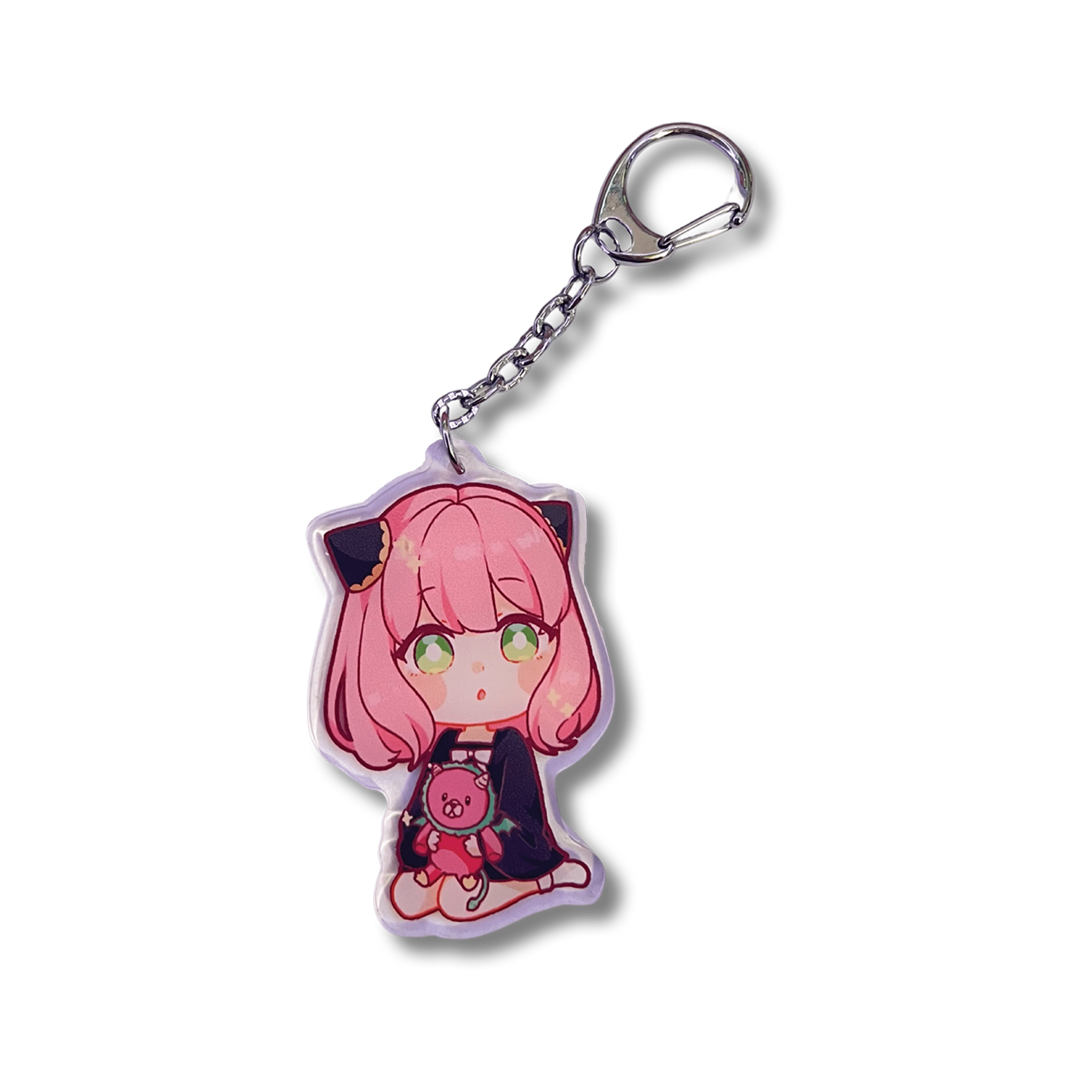 Usagi x Usagi, LLC - Wholesale Keychain - Women's - ANYA WITH PLUSHIE ACRYLIC KEYCHAIN { SPY X FAMILY }1