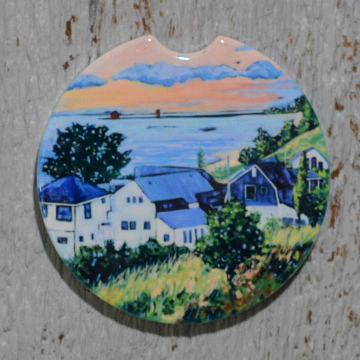 Car Coaster: Cottage per la vendita all'ingrosso da parte di Dreese Fine Art