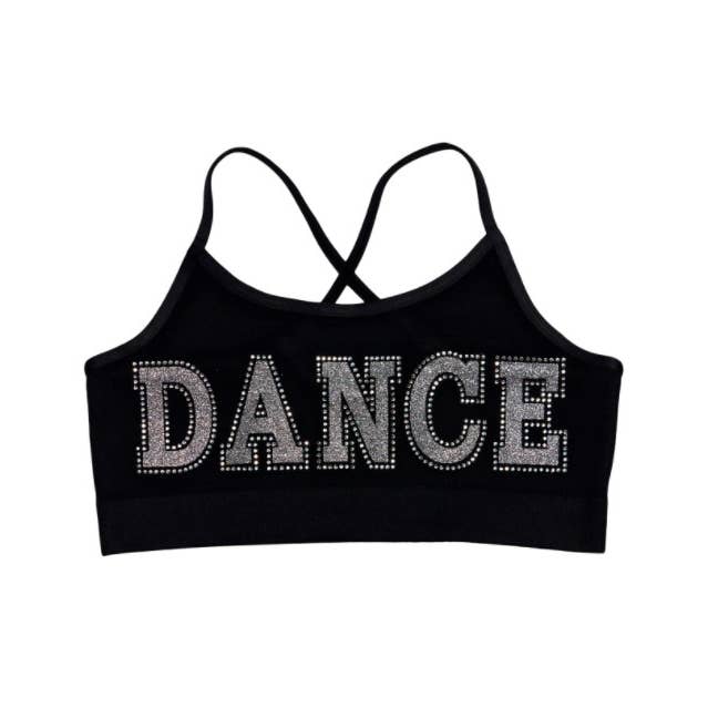 Malibu Sugar - Wholesale Tank Top - Kids - Little Girls (4-6x) Bra Cami With Dance Embellishment