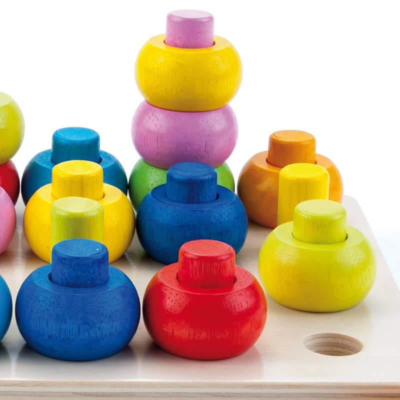 TOYS SERVICE, SL. -ANDREU TOYS- – wholesale Träleksak - Barn – Staplingspärlor i 8 färger, 32 delar10