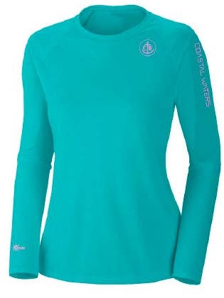 Coastal Waters Supply Company - Wholesale Athletic Top - Women's - Coastal Waters Crew Neck Women's UPF 50 Sun Protection Tee-