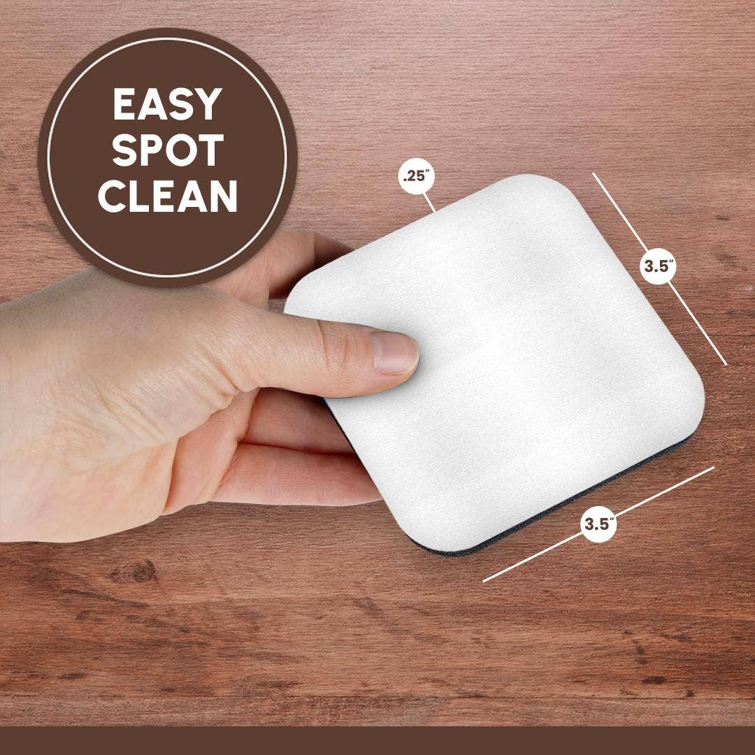 3dRose – wholesale Coasters – 3dRose, Pure white - bright colorless plain simple one single solid white color, Coaster13