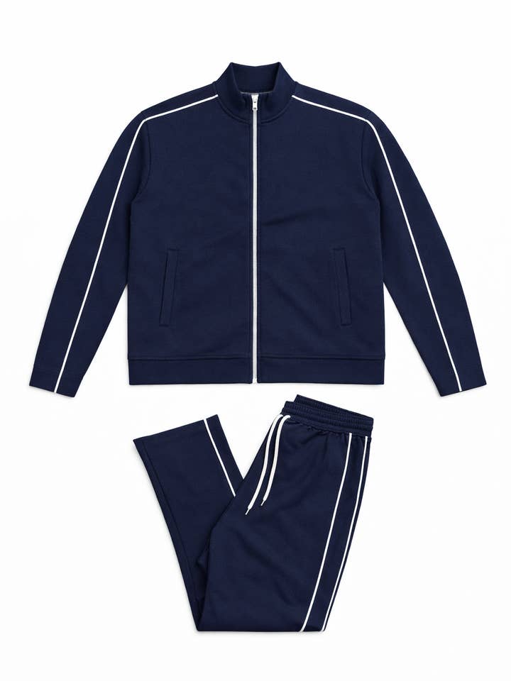 Zip-Up Jacket and Pants Set for wholesale by TOP MONDAY