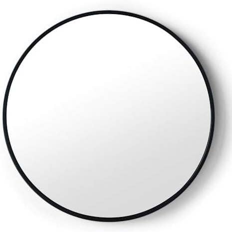Round Black Wall Mirror Deep Aluminium Frame 60Cm for wholesale by DEENZ