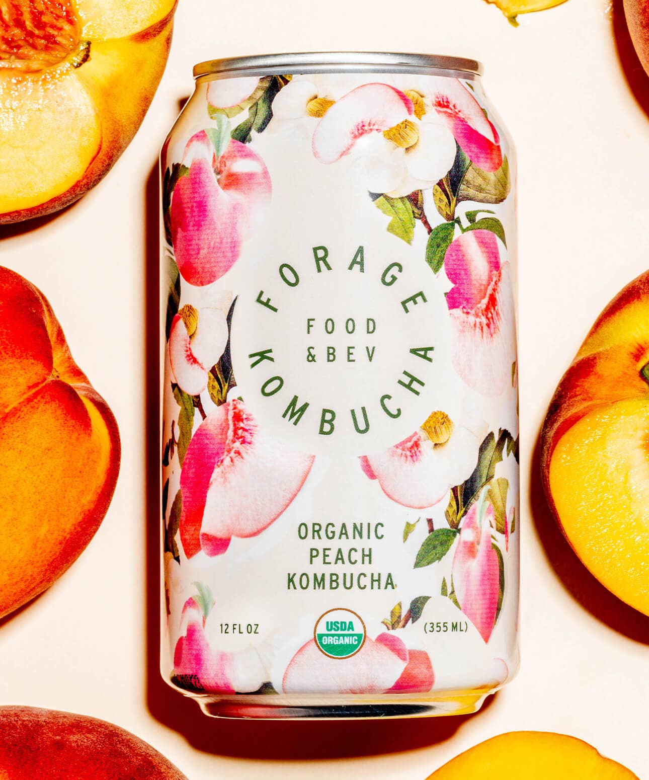 Forage Kombucha - Wholesale Kombucha - Peach Kombucha1