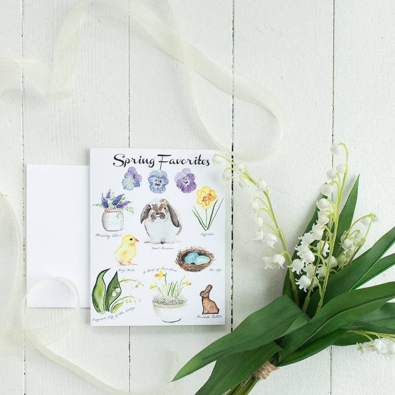 Finding Silver Pennies - Wholesale Everyday Greeting Card - Spring Favorites Note Card (single card with envelope)3