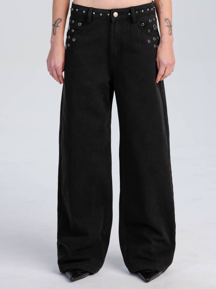 Ashline Ojal Denim para venta al por mayor de Pretty Damage