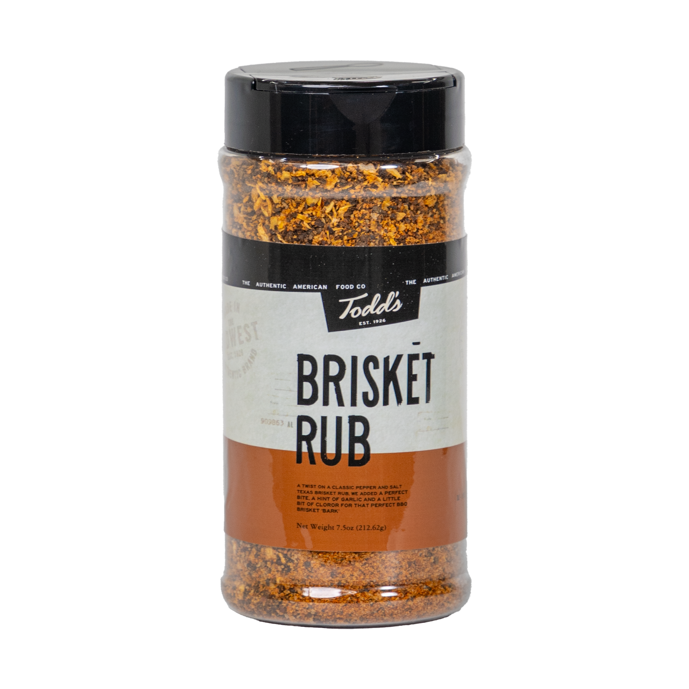 Todd's Premium Foods - Wholesale Rub - Todd's Brisket Rub (10 oz) Jar0