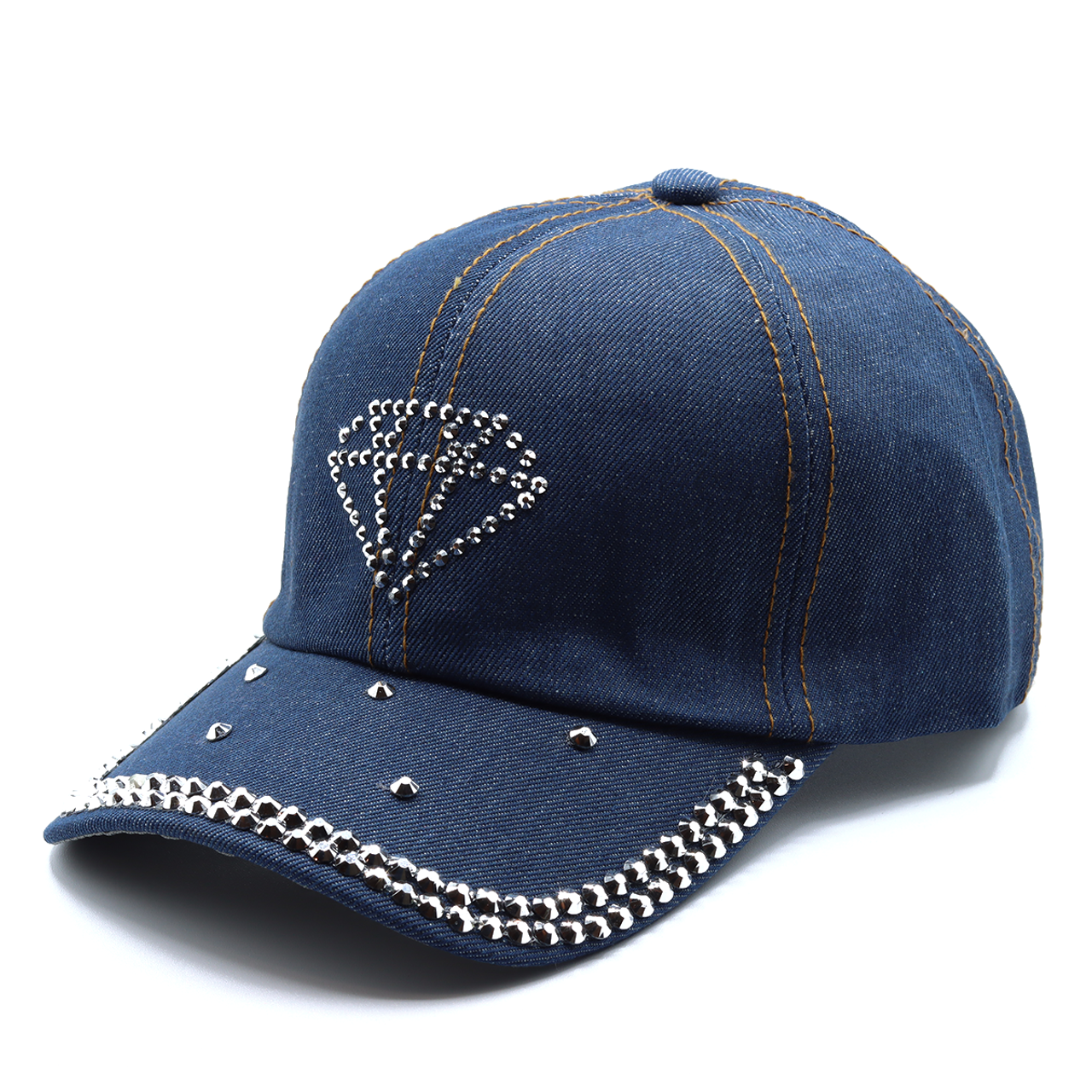 Selini New York - Wholesale Baseball Cap - Women's - 12pcs Assorted Bling Studs Cap - CP94ASST-B11