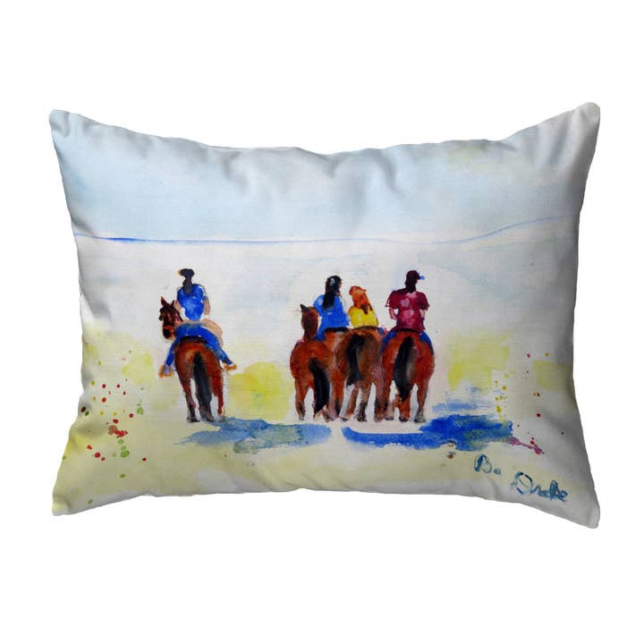 Beach Riders - Cuscino non cordonato per interni/esterni per la vendita all'ingrosso da parte di Betsy Drake Interiors