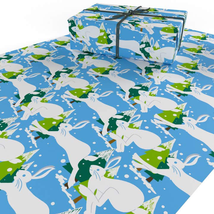 Re-wrapped – wholesale Omslagspapper – Julhare presentpapper • Miljövänligt