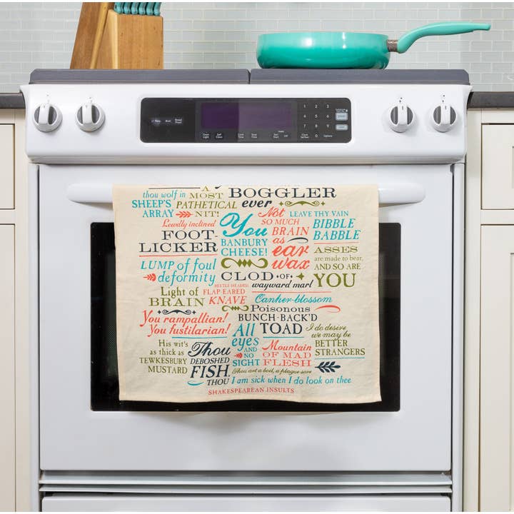 Unemployed Philosophers Guild - Wholesale Tea Towel - Shakespearean Insults Towel2