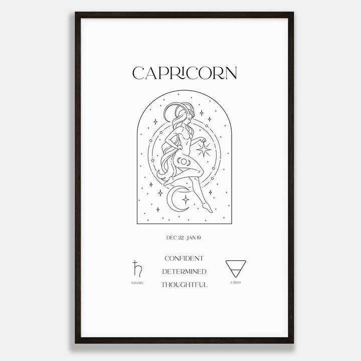 Capricorn Zodiac Print for wholesale by YourDay