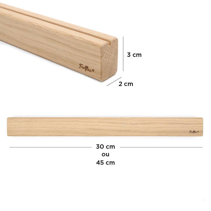 Ferflex – wholesale Vägghylla – Magnetisk hylla i ekträ för vägg - 45 cm4