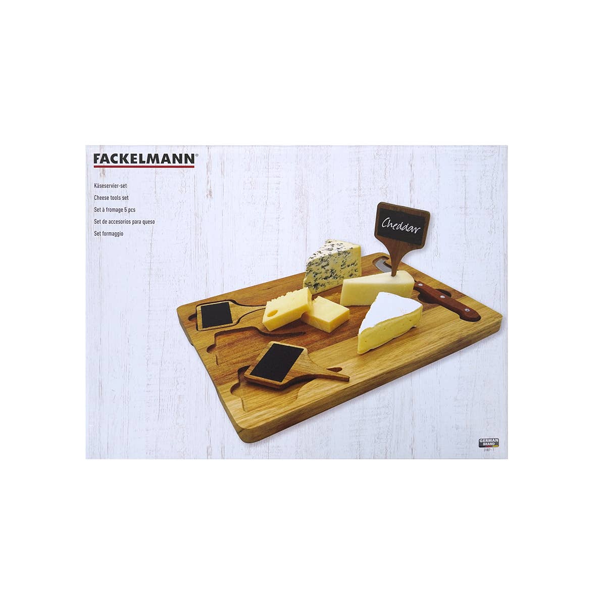 Fackelmann - Wholesale Cheese Board - Cheese platter with slates and Facke cheese knife4