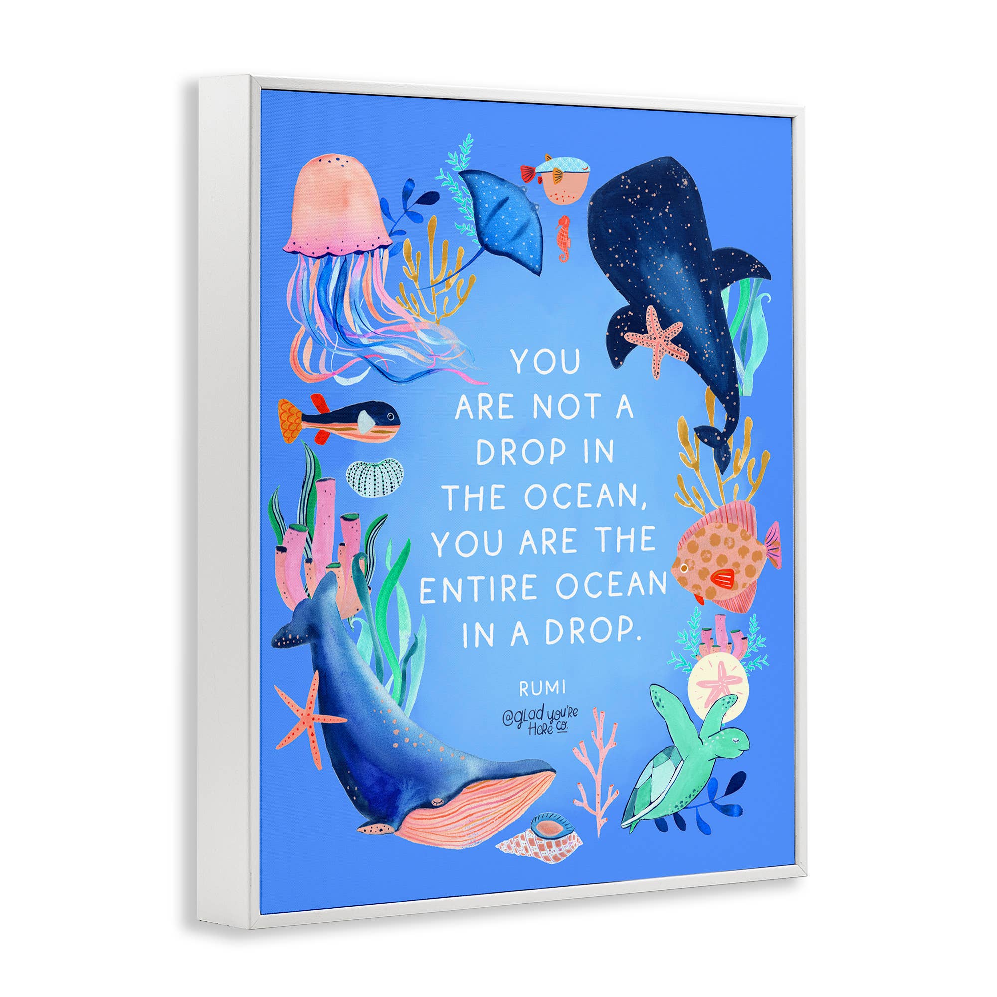 Stupell Industries - Wholesale Wall Sign - Entire Ocean In A Drop - Framed Wall Art15