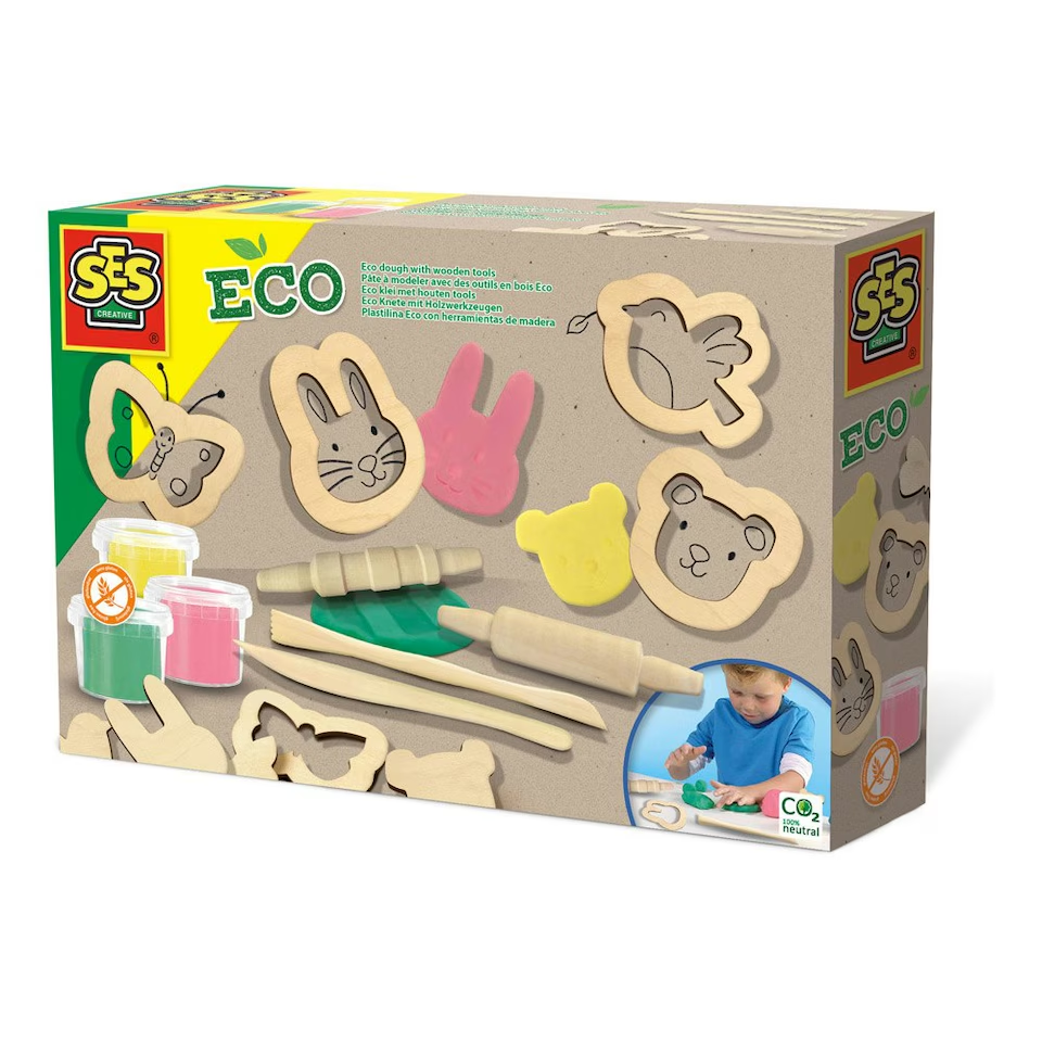 Robbie Toys Ltd – wholesale Putty/slime – Child – Eco dough with wooden tools0
