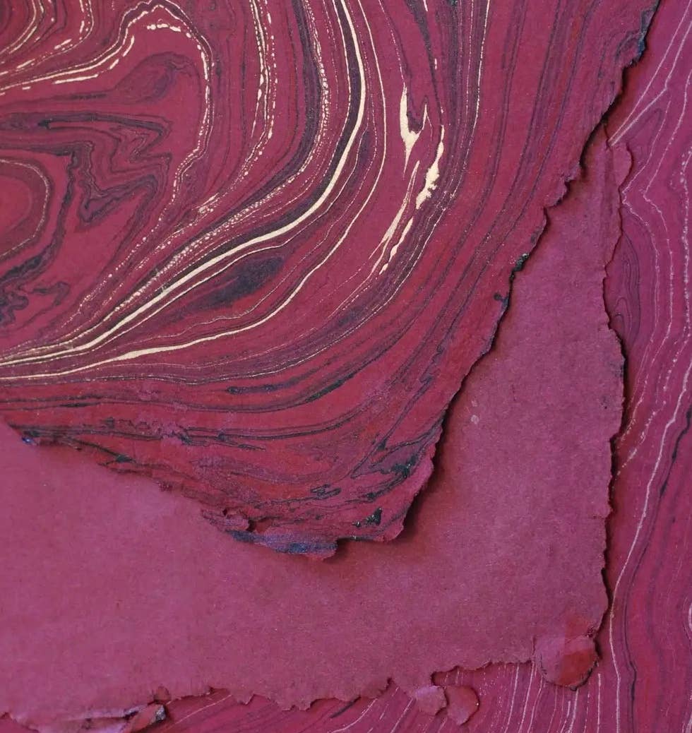 The Casual Bookbinder - Venta al por mayor Cuadernos - Cuaderno de tapa blanda | Marbled a mano7