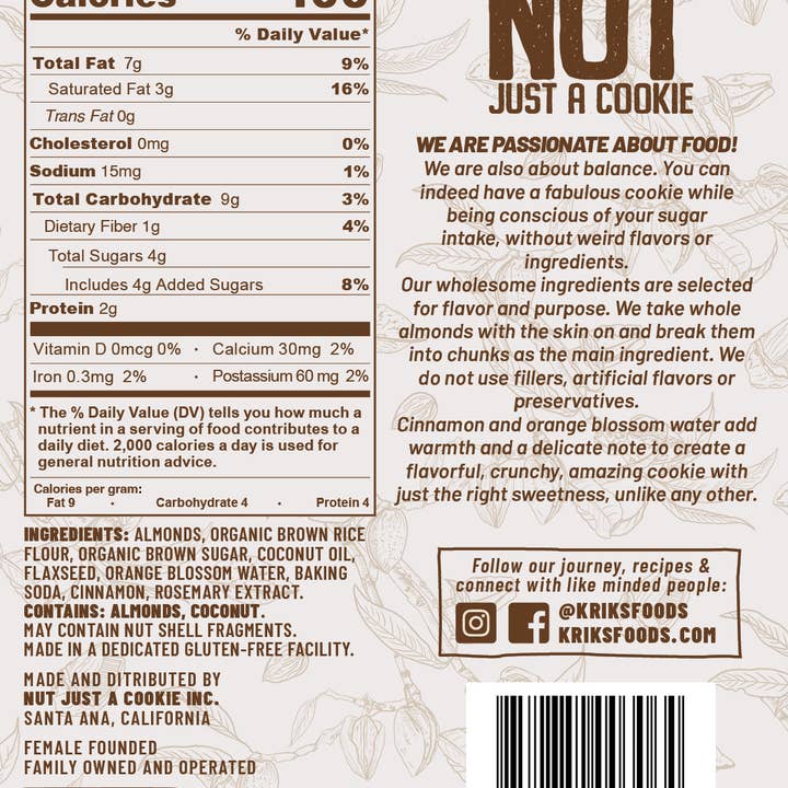 Nut Just a Cookie - Wholesale Cookie - Nut Just A Cookie Variety 2.2oz - Case of 67