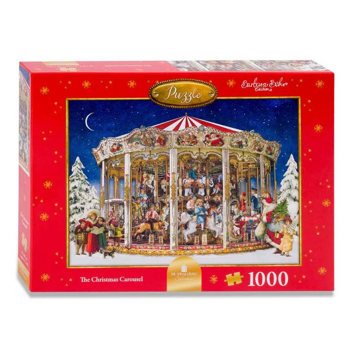 The Christmas Carousel Jigsaw Puzzle for wholesale by Alison Gardiner US