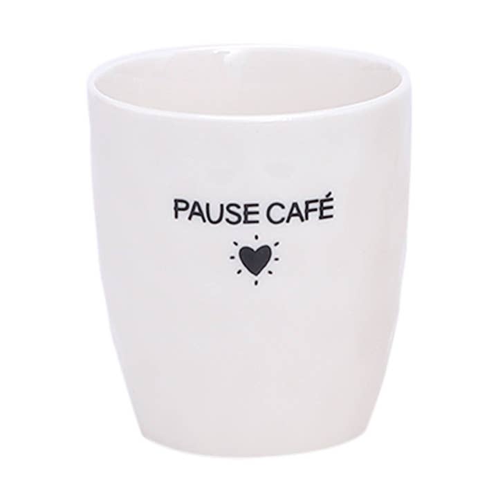 Kaffeepausenbecher Nachricht D7,3 H8,2cm für den Großhandel von Opjet Paris