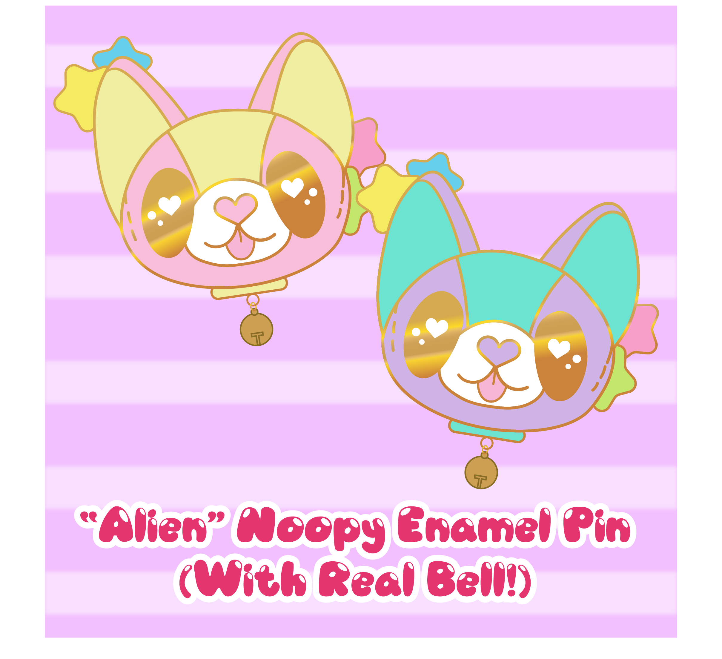 KityCrylics - Wholesale Lapel Pin/Button - Alien Noopy Enamel Pin1