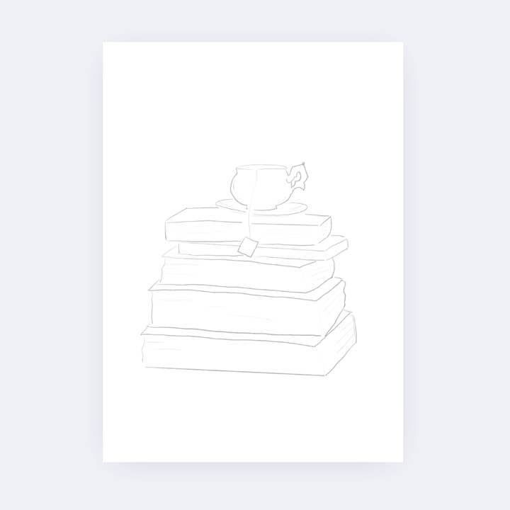 Sarah Ruth Frey - Wholesale Sketchbook/Sketchpad - Bookish Paintable Pages | Watercoloring Set3