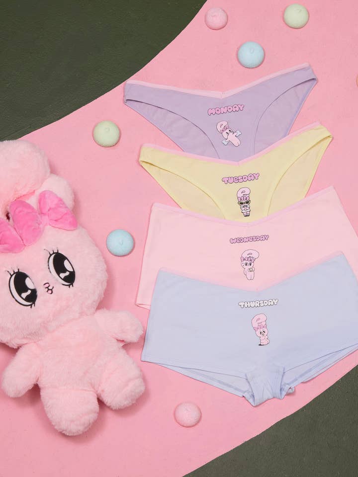 Weekday Panty Pack for wholesale by Voight