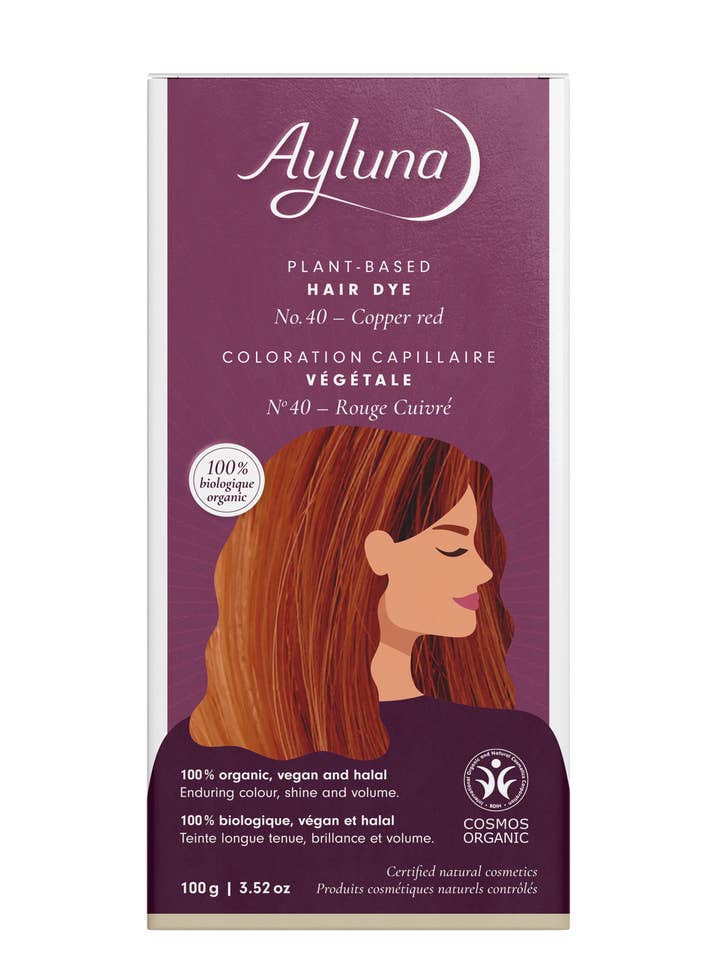 Kobber rød plantebaseret hårfarve for engroshandel hos Ayluna