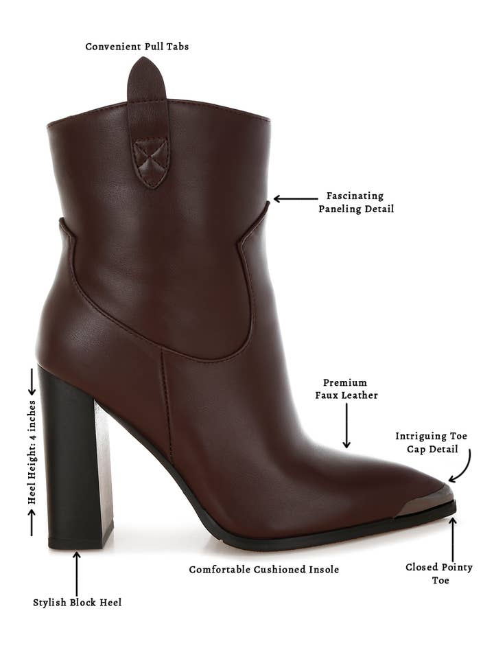 Rag Company - Wholesale Booties - Women's - Hatter Pointed Toe Faux Leather Boots19