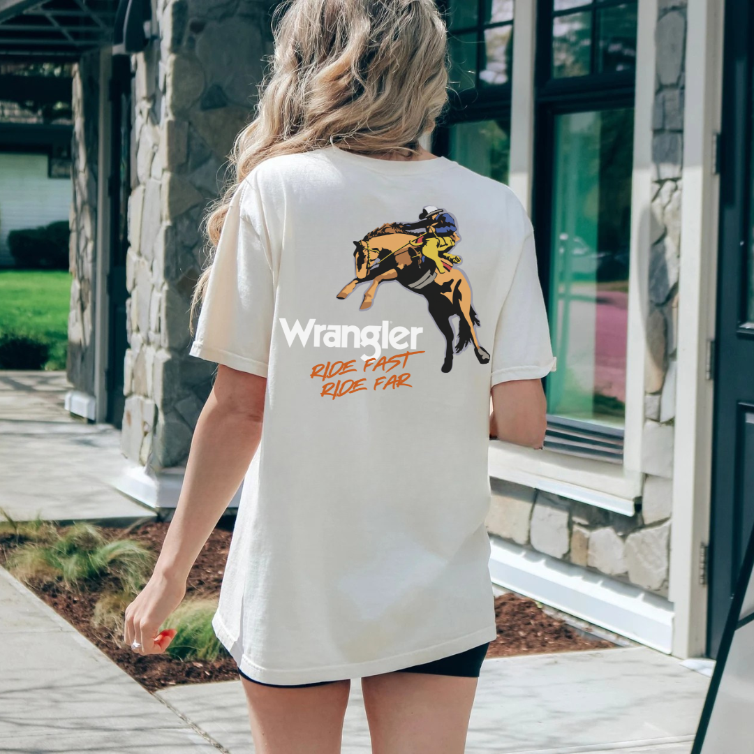 Clover + Cotton Co - Wholesale Screen Printed T-Shirt - Men's - Wranglin' Cowboy Tees4