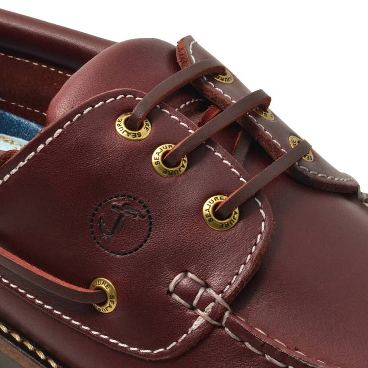 Seajure - Venta al por mayor Zapatos náuticos - Hombre - Náuticos de Hombre Seajure Oran Cuero Burdeos