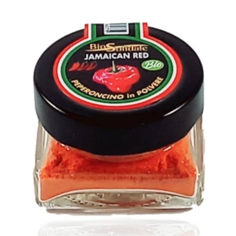 POUDRE DE PIMENT ROUGE JAMAÏCAIN 15 g pour la vente par BIOSOLIDALE