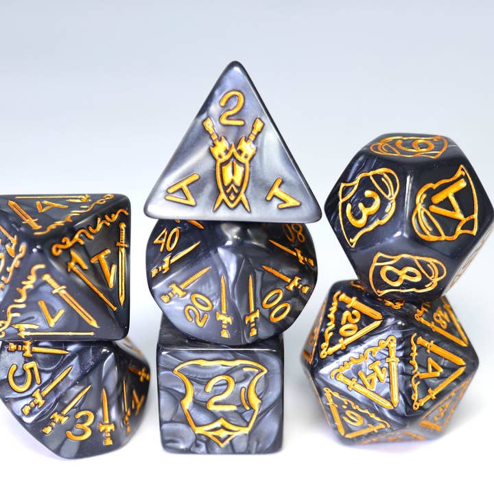Queen's Armory: Cursed - 25mm RPG Dice Set for wholesale by Foam Brain Games