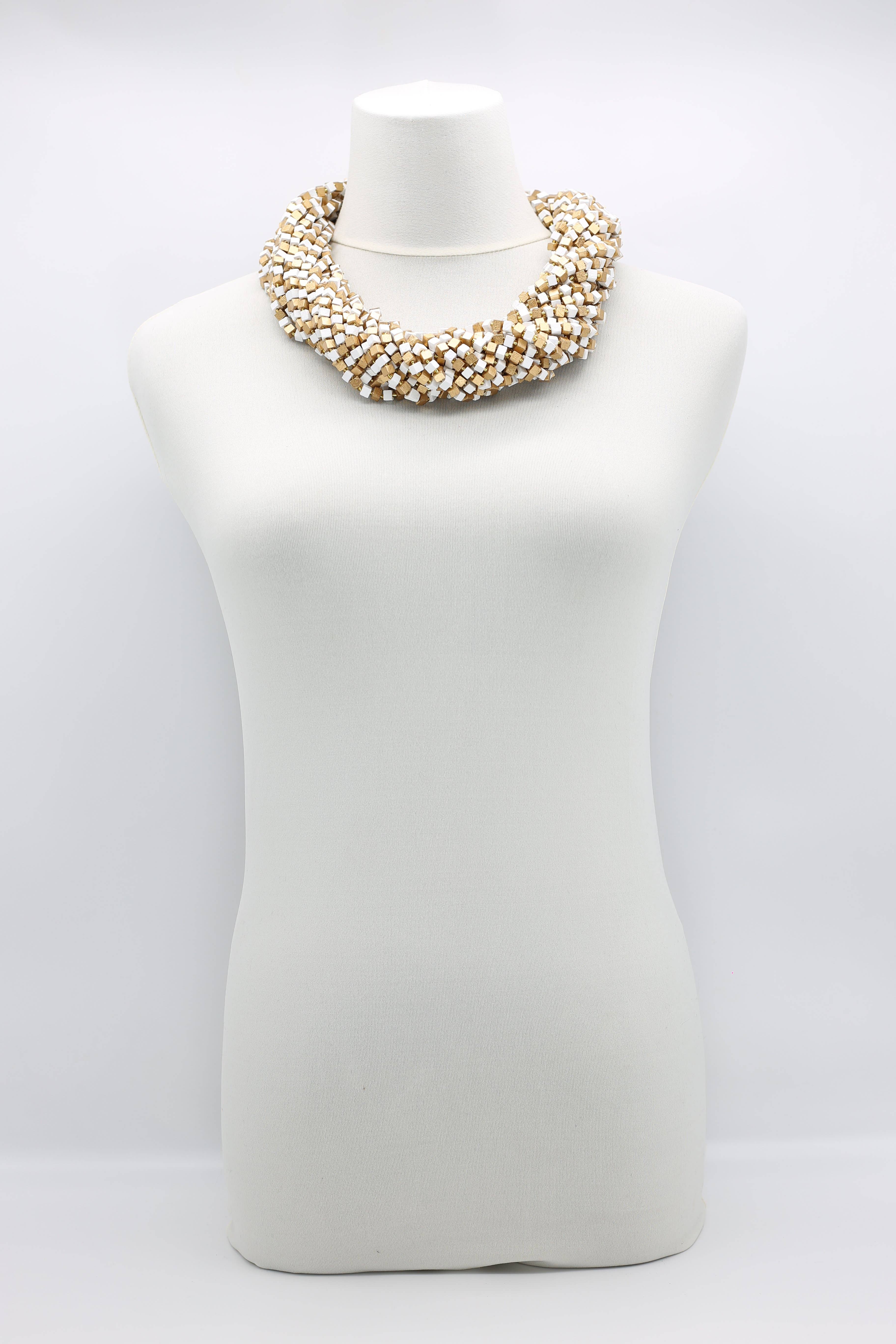 Jianhui London – Engroshandel Perlehalskæde – Den næste Pashmina halskæde Træperler - Mosaic Art43