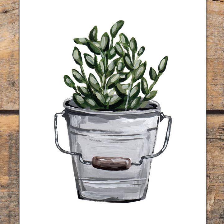 Pianta rustica, stampa artistica per la vendita all'ingrosso da parte di The Cranberry Finch