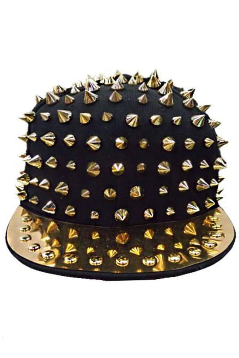 Cap Zone - Wholesale Flat Brim Cap - Unisex - Punk Rock Heavy Metal Studded Snapback0
