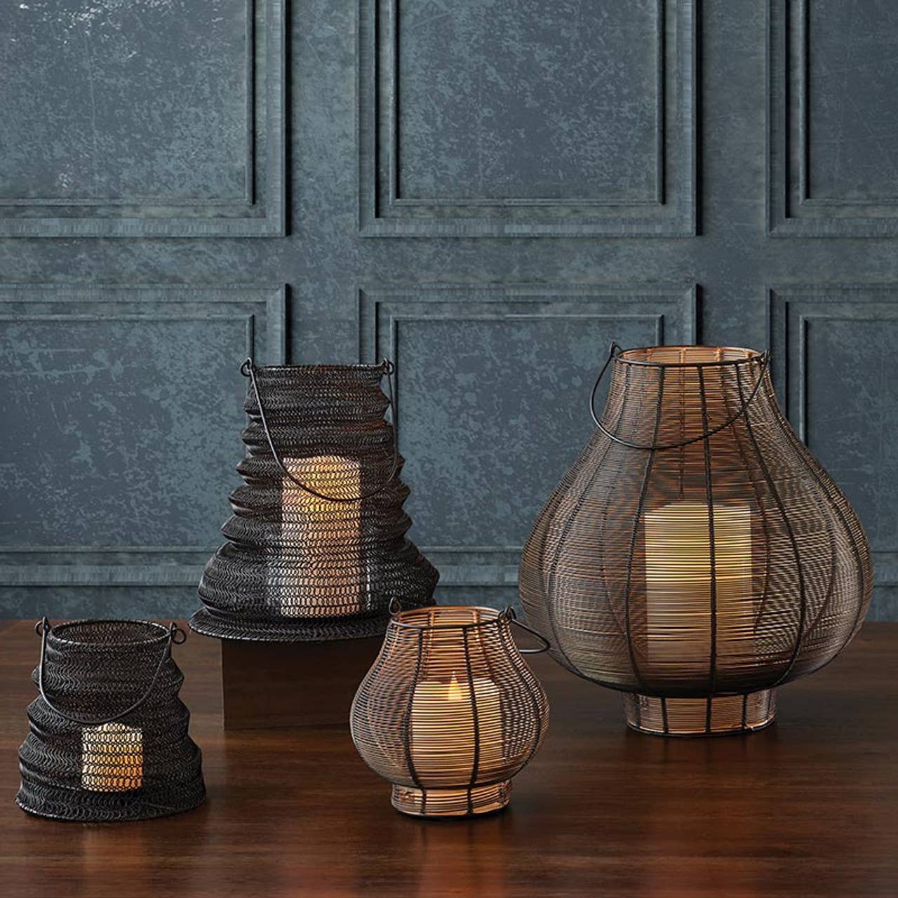 47th & Main (Creative Brands) - Wholesale Lantern - Black Folding Lantern - Large1