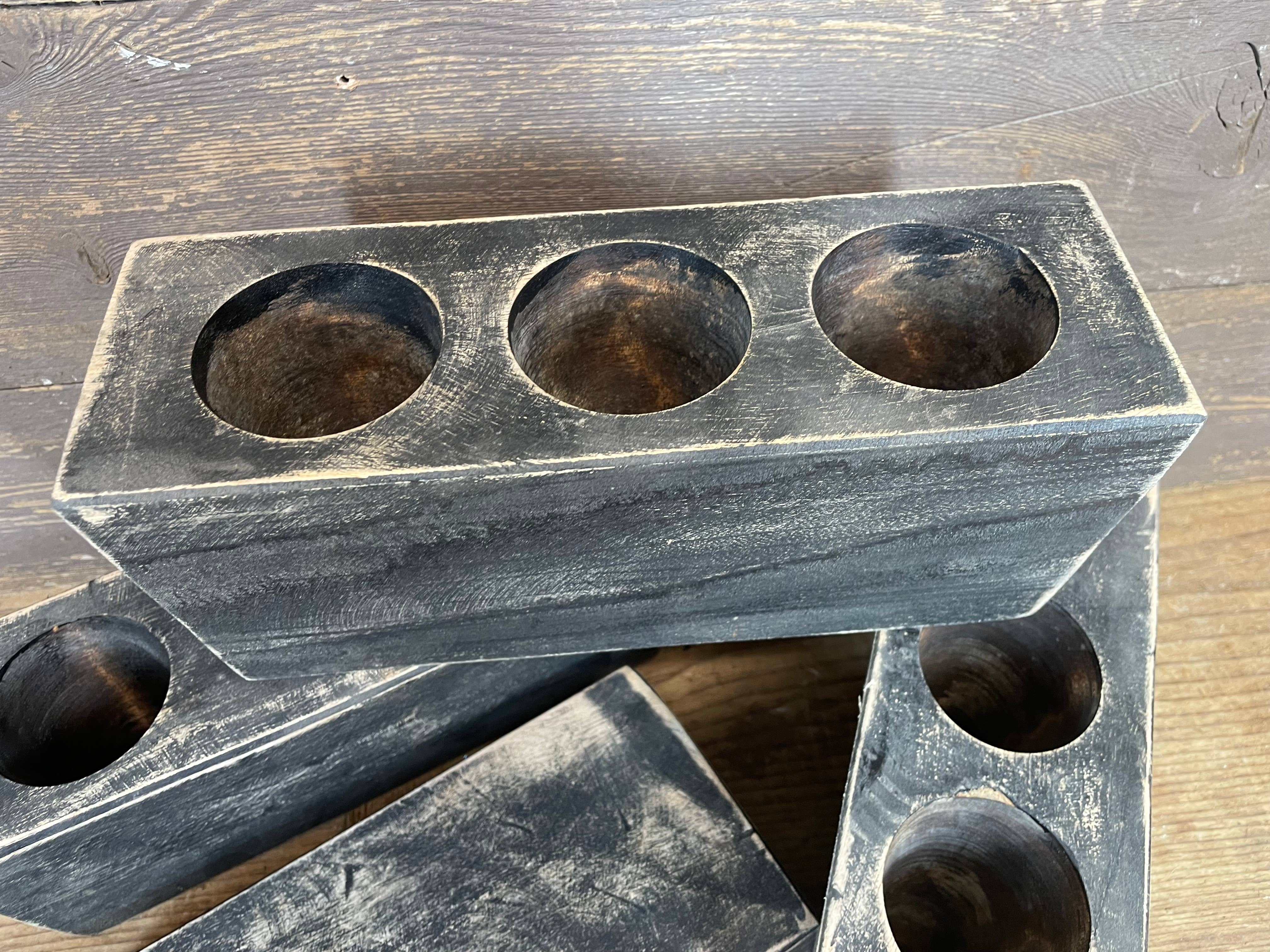 My Amigos Imports - Wholesale Candle holder - CLEARANCE-Three Hole Sugar Mold-WH-Mold Only-3 Hole-Black-$71