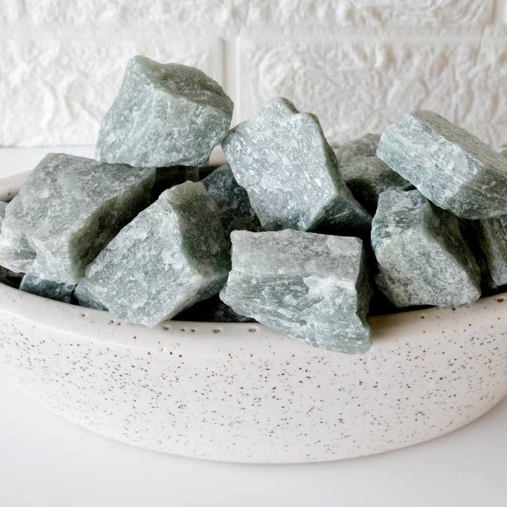 Soothing Crystals – wholesale Andlig sten/kristall – 100 gram Gröna Aventurin Grova Stenar ~ 1 tum råa kristaller