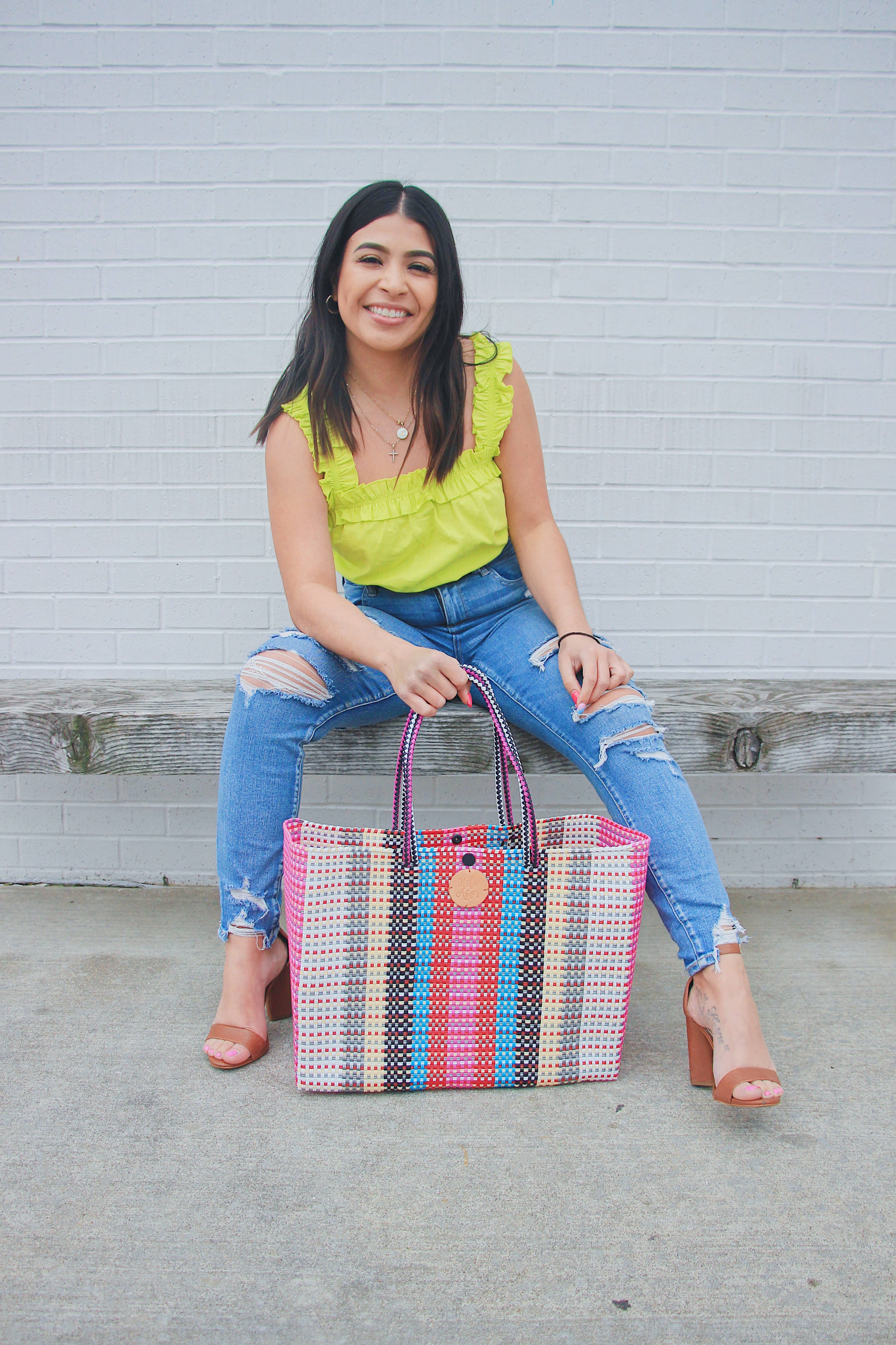 Hilo de Amor LLC - Vente Tote bag – femme - Lot de 6 sacs fourre-tout tissés à la main de Oaxaca12