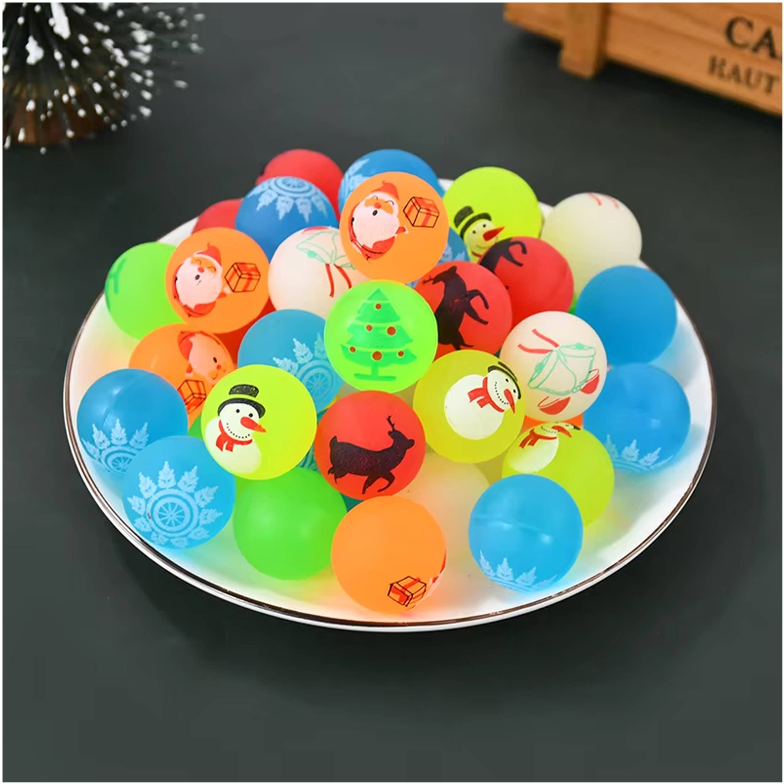 Pagdee Kids Juniors – wholesale Sports ball – Kids – Holiday Décor 10Pcs Glow In The Dark Bouncy Balls For Kids6