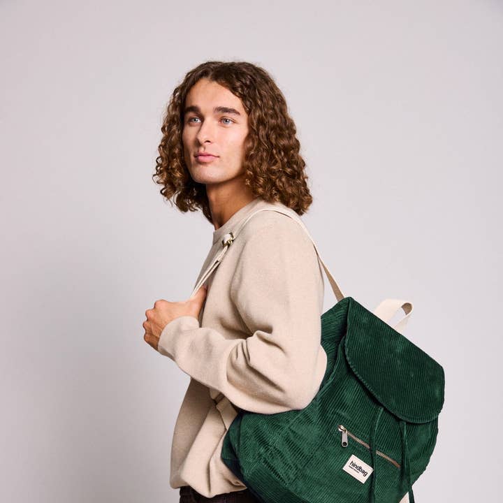 Hindbag - Wholesale Backpack - Women's - Eliot Velvet Backpack Pine0