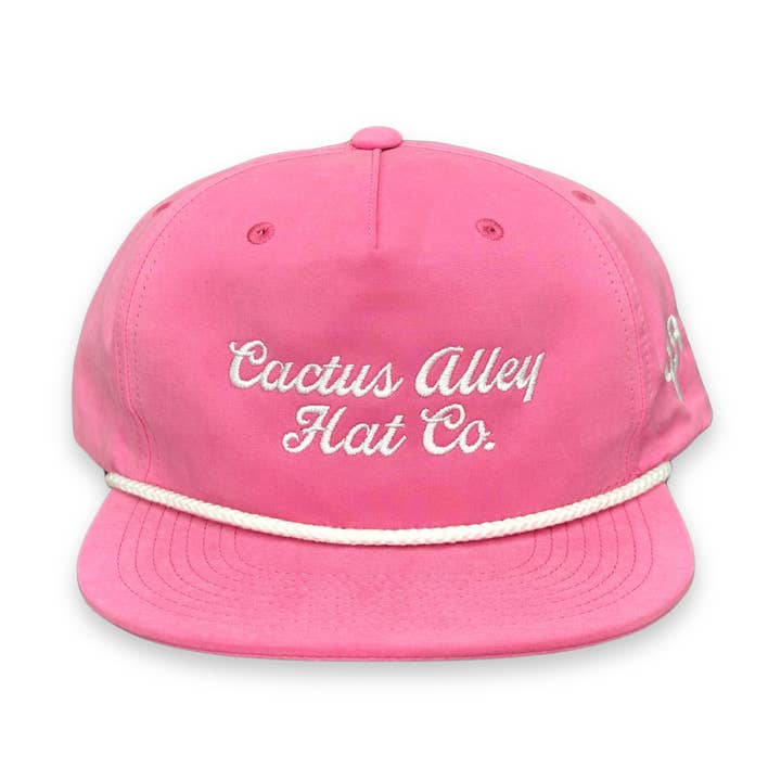 "Originalet" - Rosa/Vit Rep, Snapback-keps (2025) för wholesale av Cactus Alley Hat Co.