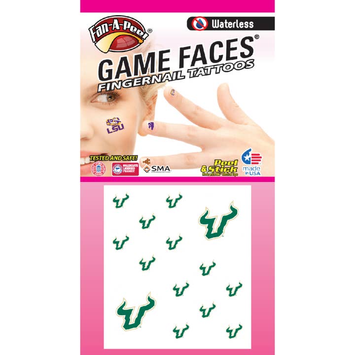 Game Faces® tijdelijke tatoeages in Zuid-Florida voor wholesale door Fanapeel / Gamefaces