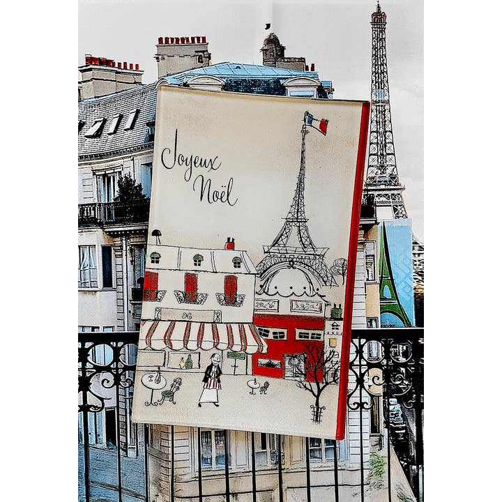 Ben's Garden - Wholesale Decorative Tray - Joyeux Noel Decoupage Glass Tray1