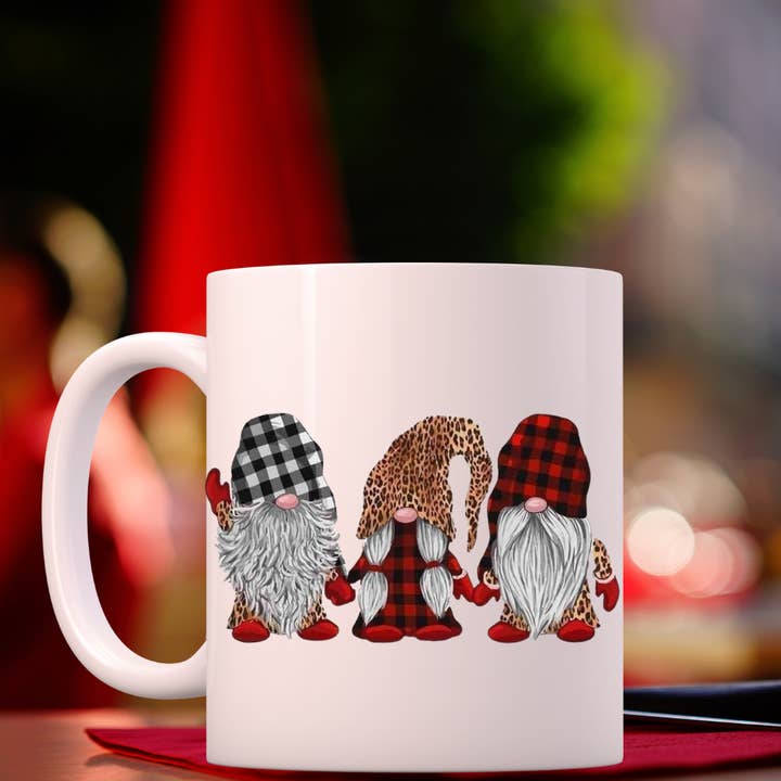 Christmas Mug Gnome Christmas Holiday Mug Winter Season Gift for wholesale by Dazzle Design Diva