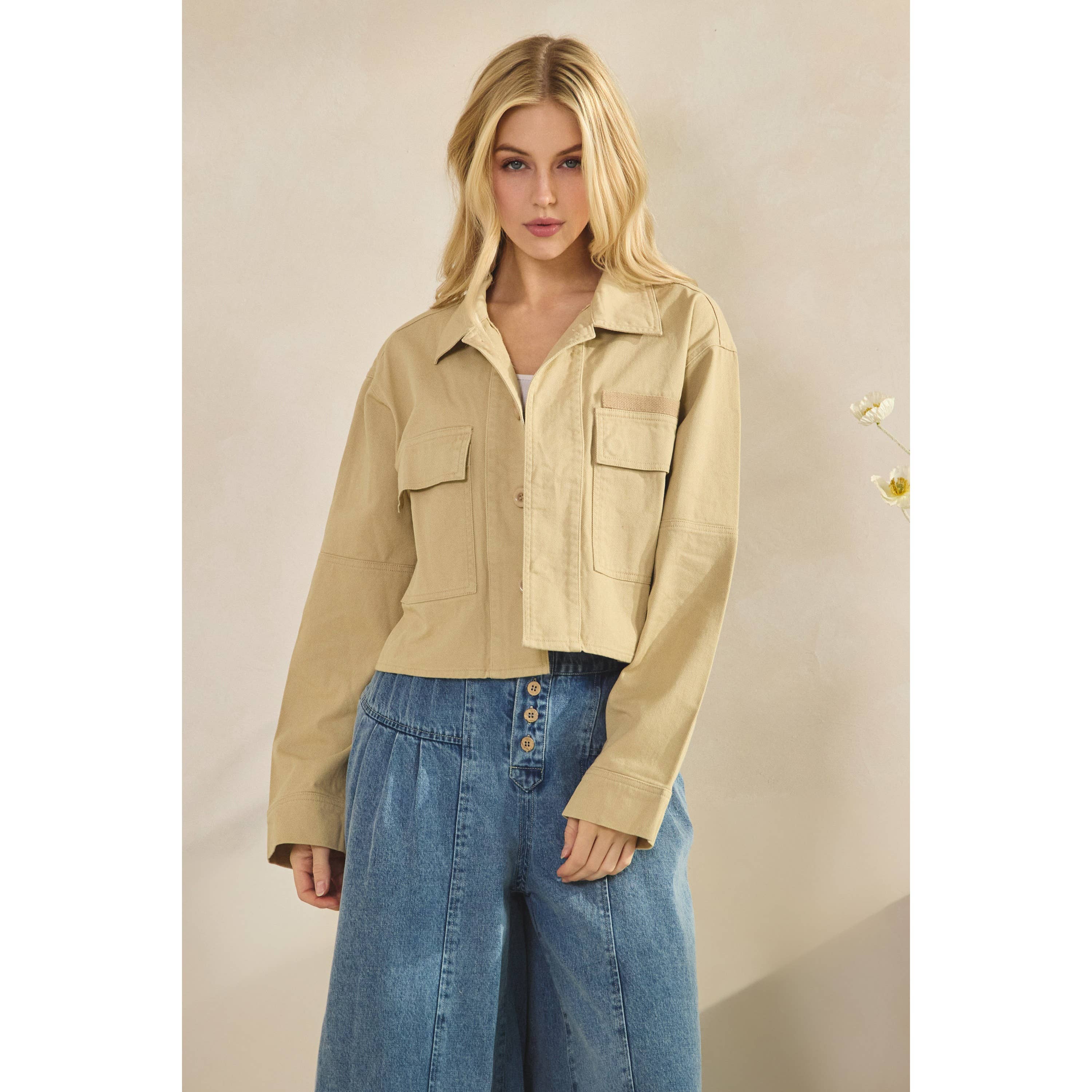 Veveret – Blusão - Mulher por atacado – Casaco com Contraste de Lantejoulas2